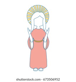 Virgin mary cartoon