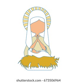 Virgin mary cartoon