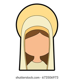 Virgin mary cartoon