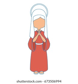 Virgin mary cartoon