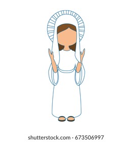 Virgin mary cartoon