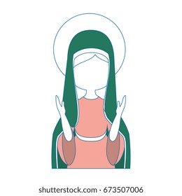 Virgin mary cartoon