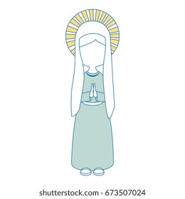 Virgin mary cartoon