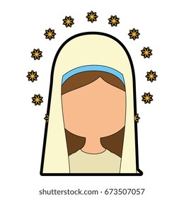 Virgin mary cartoon