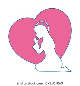 Virgin mary cartoon