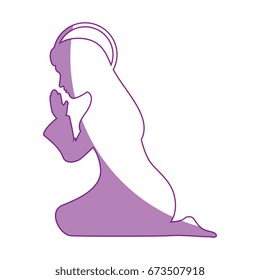 Virgin mary cartoon