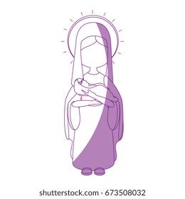 Virgin mary cartoon