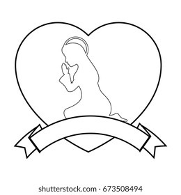 Virgin mary cartoon