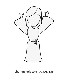 Virgin mary cartoon