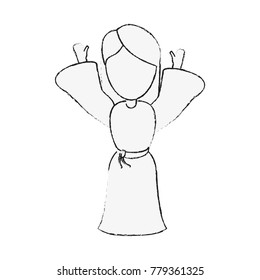 Virgin mary cartoon
