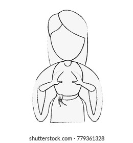 Virgin mary cartoon