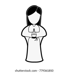 Virgin mary cartoon