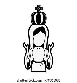 Virgin mary cartoon