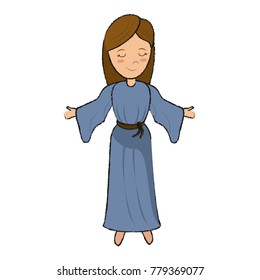 Virgin mary cartoon