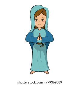 Virgin mary cartoon