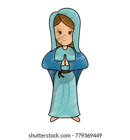Virgin mary cartoon