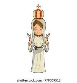 Virgin mary cartoon