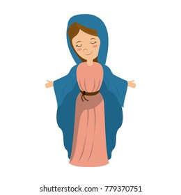 Virgin mary cartoon