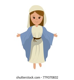 Virgin mary cartoon