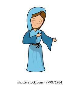 Virgin mary cartoon