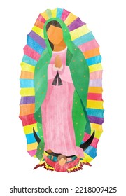 
Virgen María, invocación católica de nuestra señora de Guadalupe, emperatriz de América