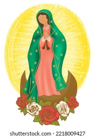 
Virgen María, invocación católica de nuestra señora de Guadalupe, emperatriz de América