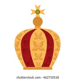 virgin mary crown icon vector illustration icon