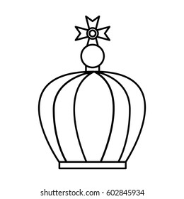 virgin mary crown icon vector illustration design