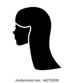 virgin Mary cute icon vector illustration icon
