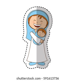 virgin mary manger character