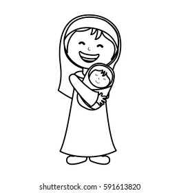 virgin mary manger character