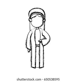 virgin mary manger character design