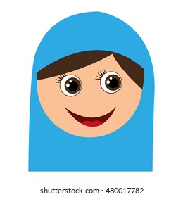 virgin mary manger character vector illustration design