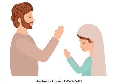 virgin mary and saint joseph