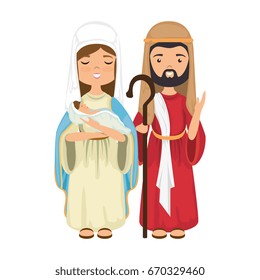 virgin mary and saint joseph icon