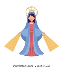 virgin of perpetual help isolated