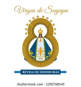 Virgin of Suyapa Vector illustration