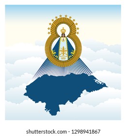 Virgin of Suyapa vector illustration - Vector