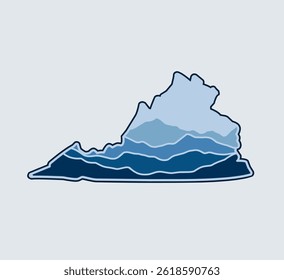 Virginia Blue Mountain Scenery Perfect for Print, Apparel, etc