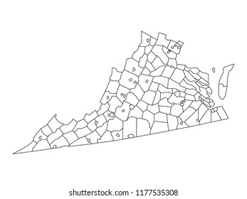 Virginia County Map