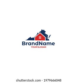 Vector de diseño de logotipo de Virginia House