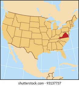 Virginia Locate Map