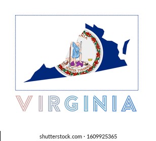 Virginia Logo Map Virginia Us State Stock Vector (royalty Free 