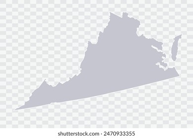 VIRGINIA Map Cloud Color on White Background quality files Png