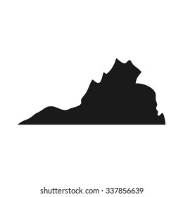 virginia map. logo vector.
