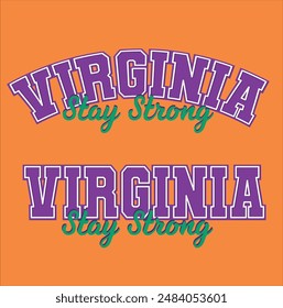 Virginia Slogan graphic for t-shirt