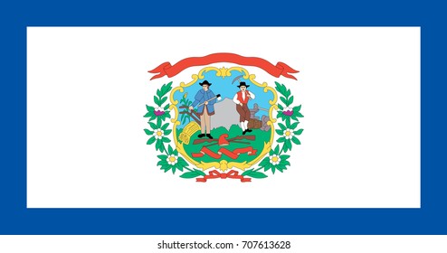 Virginia State Flag. Vector illustration.