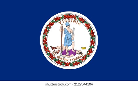 Virginia US State Vector Illustration