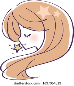 Virgo 12 constellations illustration vector