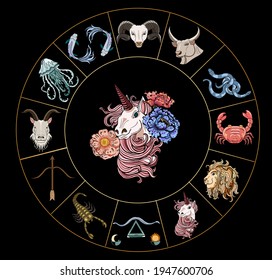 Virgo of Astrology design.horoscope circle with signs of zodiac set vector.signs such as a aries, taurus, gemini, cancer, leo, virgo, libra, scorpio, sagittarius, capricorn,aquarius, pisces.